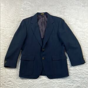 Vintage Bergamo Roma navy blue suit jacket blazer, size 40S